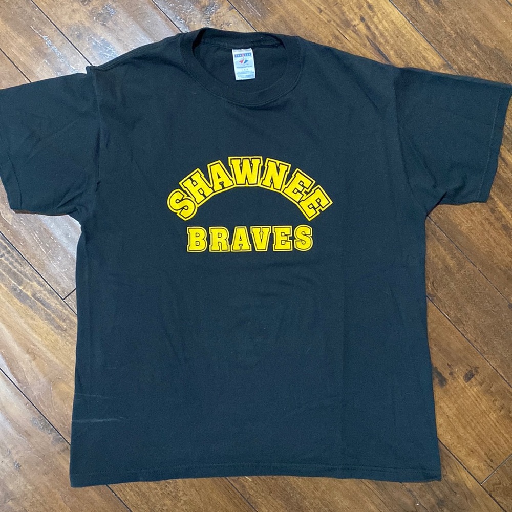 Vintage Shawnee Braves Logo Shirt Size Large